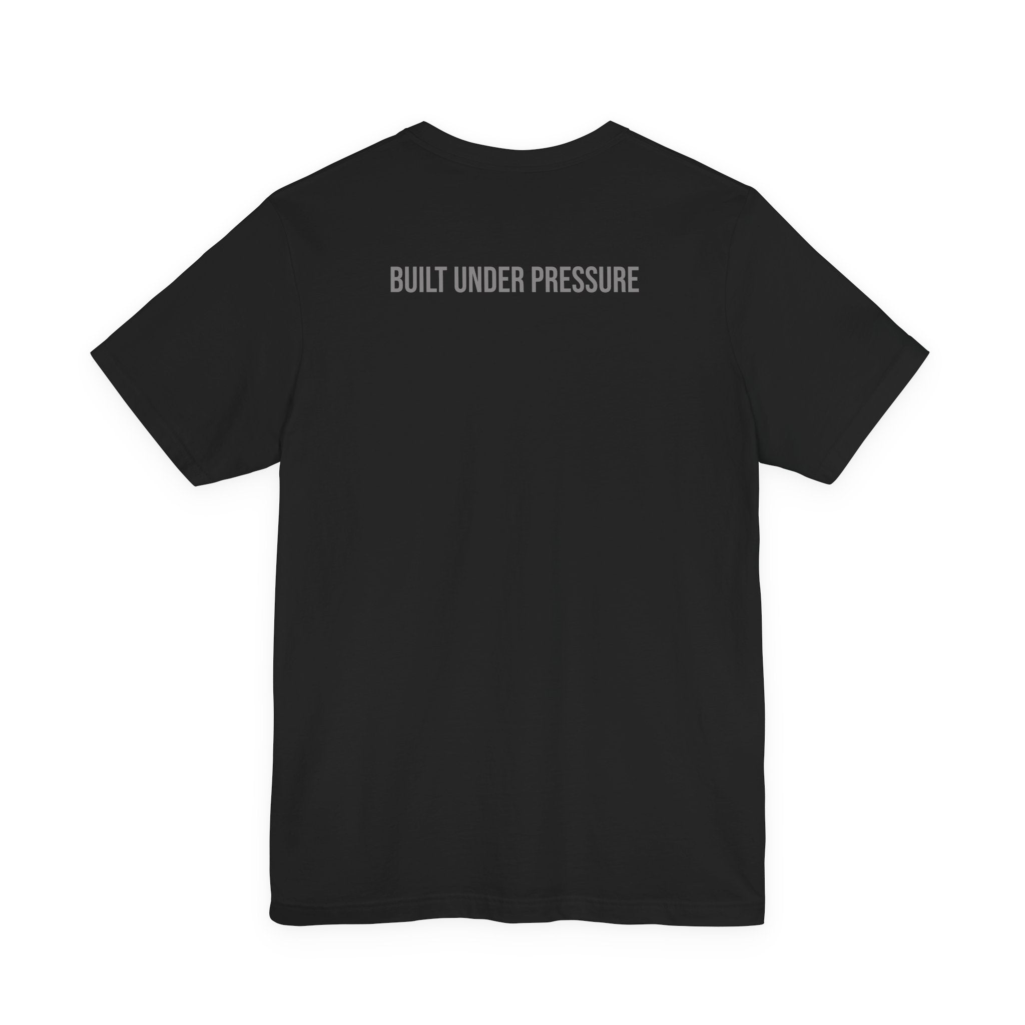The Forge Society "Built Under Pressure" Tee - Minimalist White Short Sleeve Shirt